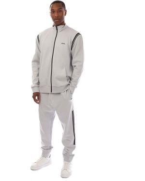 BOSS Stripe Inserts Tracksuit - Grey