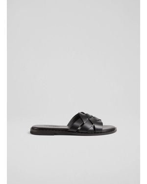 LK Bennett Amara Flat Sandals - Black