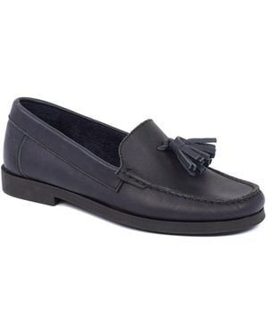 Jones Bootmaker Trish Leather Casual Moccasins - Blue