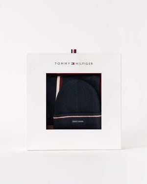 Tommy Hilfiger Th Th Wool Beanie & Scarf Gift Set Set - White