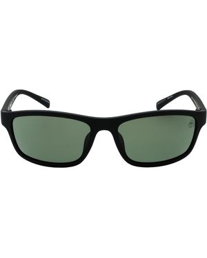 Timberland Matte Frame Polarized Lens Sunglasses - Green