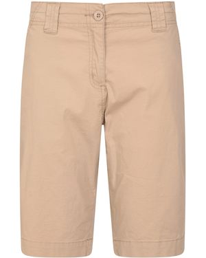 Mountain Warehouse 'Coast' Shorts Sun Protection Stretchy Casual Bottoms Cotton - Natural
