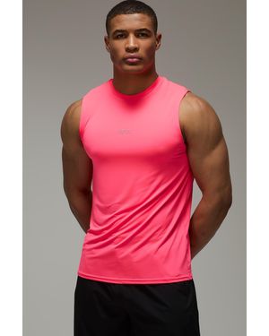BoohooMAN Active Running Tank - Pink