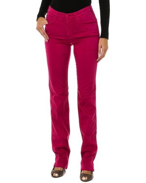 Armani Long Stretch Fabric Trousers 6Y5J75-5N22Z - Red