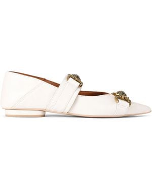 Kurt Geiger Leather Mansion Point Slip On On - Natural