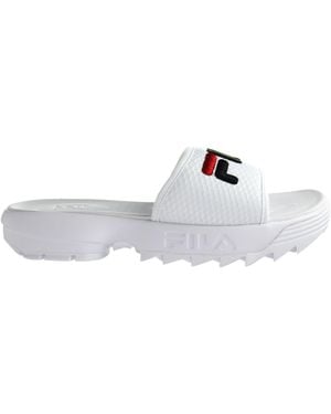 Fila Disruptor Slide Sliders - White
