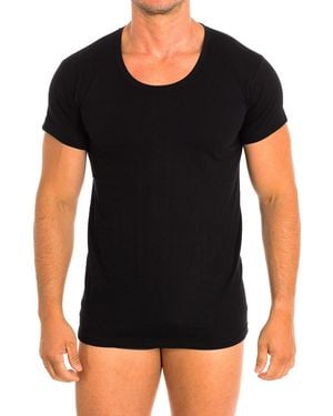 Q En Short Sleeve Cotton Undershirt Q1002 - Black