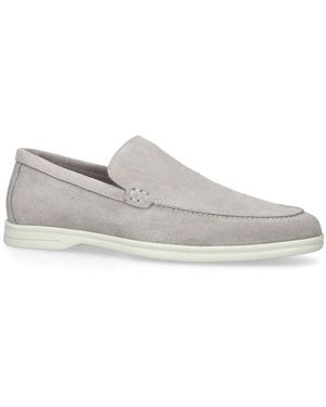 Steve Madden Leather Mayne Loafers - Grey