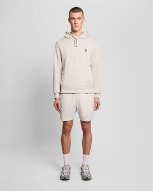 Lyle & Scott Cotton Blend Track Sweat Shorts - Natural