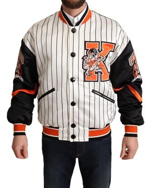 Dolce & Gabbana Bomber King Logo #Dgmillennials Jacket - Grey
