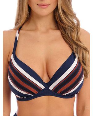 Fantasie Ocean Cove Plunge Bikini Top - Blue