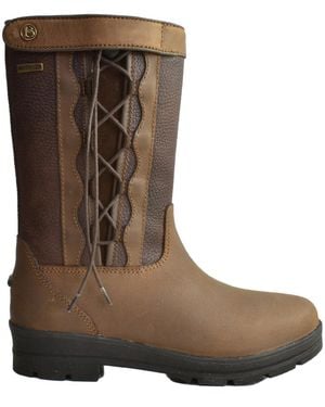 Brogini Ladies Tetbury Grain Leather Country Boots - Brown