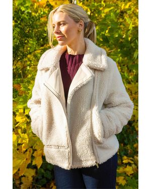 Roman Borg Detail Aviator Jacket - Yellow