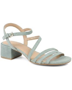 Jones Bootmaker Ginette Wide-Fit Leather Sandals - Blue