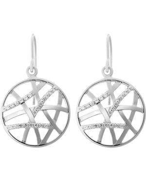 Orphelia 'Amabella' 925 Sterling Drop Earrings - Metallic