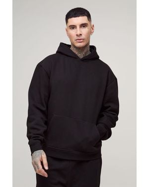 BoohooMAN Tall Oversized Boxy Basic Hoodie - Blue