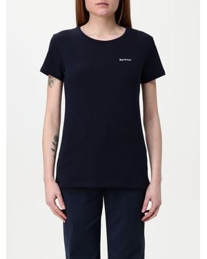 Barbour Klassiek Crew Neck T-shirt Met Korte Mouwen - Blauw