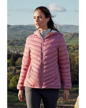 Mountain Warehouse 'Seasons' Padded Jacket Water Resistant Winter Coat - Pink