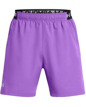 Under Armour Vanish Fitness Shorts With Bold Logo - Purple
