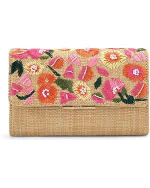 Carvela Kurt Geiger Giorgia Flower Clutch Bag - Pink