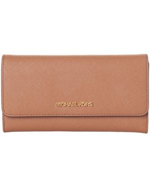 Michael Kors Long Leather Wallet 35S8Gtvf7L - Brown