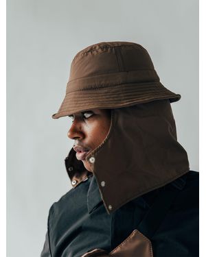 SVNX Adrian Bucket Hat With Face Guard - Black