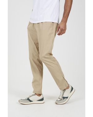 Brave Soul Elasticated Waist Trousers - Natural