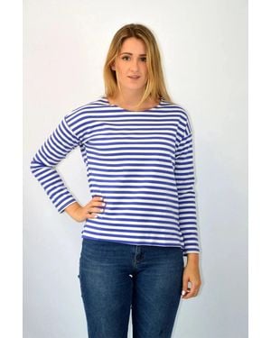 Secret Label Breton Striped Sweatshirt Top - Blue