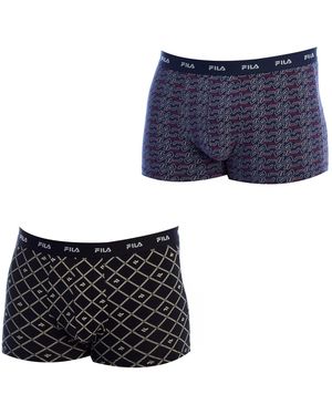 Fila Pack-2 Printed Cotton Boxers Fu5289 For - Blue