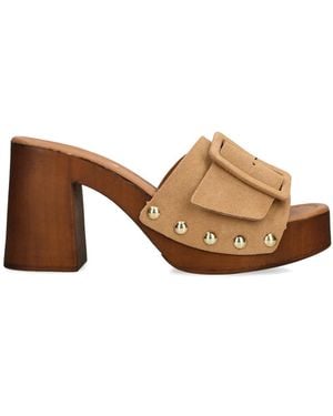 Steve Madden Suede Marelena Sandals - Brown