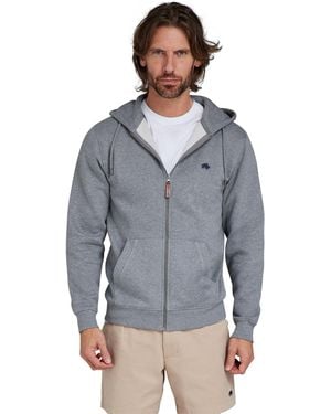 Raging Bull Classic Zip Through Hoodie - Blue