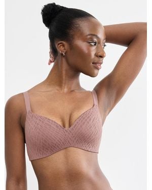 Sloggi Zero Feel Bliss Up T-Shirt Bra - Brown
