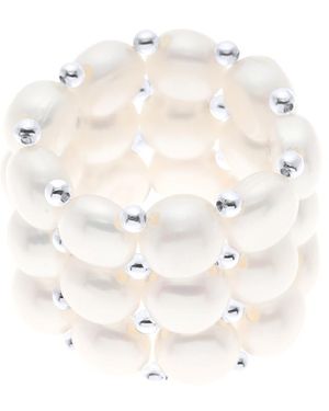 Ateliers Saint Germain Ring 3 Rows - White