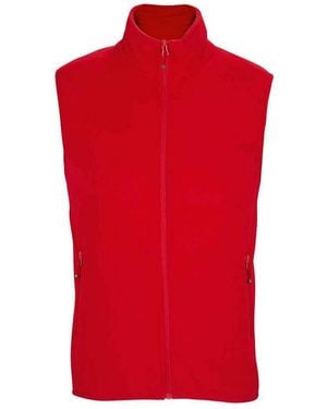 Sol's Adult Factor Microfleece Recycled Body Warmer - Red