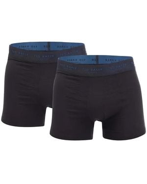 Ted Baker Modal Boxershorts (set Van 2) (zwart) - Blauw