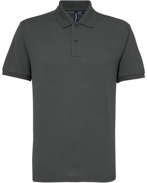 Asquith & Fox Short Sleeve Performance Blend Polo Shirt - Grey