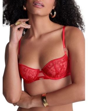 Aubade Rules Of Attraction Half Cup Bra - Red