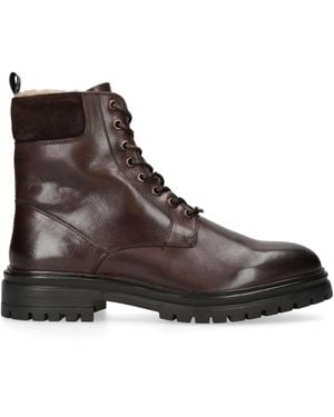 KG by Kurt Geiger Leather Force Cuff Boots - Brown