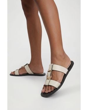 Boohoo Buckle Detail Strappy Sandals - Brown