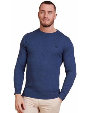 Raging Bull Big & Tall Signature Crew Neck Knit - Blue