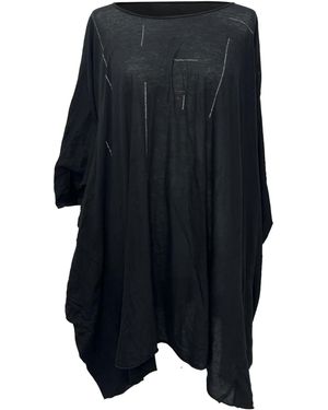 Rick Owens Tuniek T-Shirt Van Katoen - Blauw