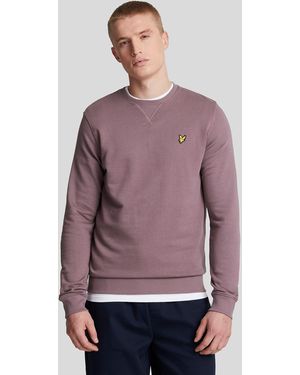 Lyle & Scott Ml424Vog Crew Neck Sweatshirt - Purple