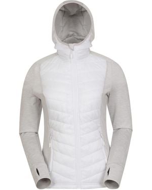 Mountain Warehouse 'Action Packed' Padded Jacket Water Resistant Warm Coat - White