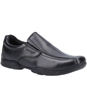 Hush Puppies Elijah Senior School Shoe - Black