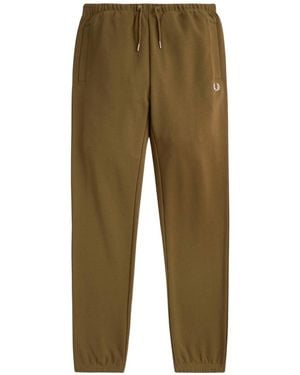 Fred Perry Loopback Sweatpant P96 Shaded Stone Joggers Cotton - Green