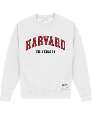 Park Fields Harvard University Script Sweatshirt Cotton - White