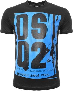 DSquared² Short Sleeve T-Shirts - Blue