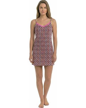Kisses&Love Summer Nightgown With Thin Straps - Red