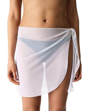 Penti Mini Knit Sarong Cover-Up - White