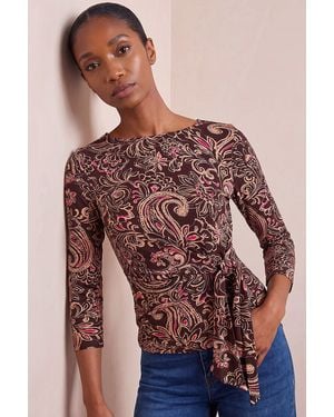 Roman Petite Tie Side Top - Red